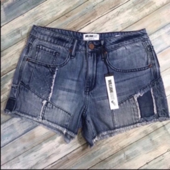 William Rast Pants - NWT William Rast Patchwork Denim Shorts